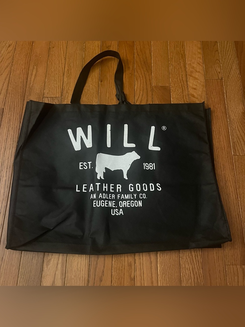 WILL Leather Goods Black Tote Bag